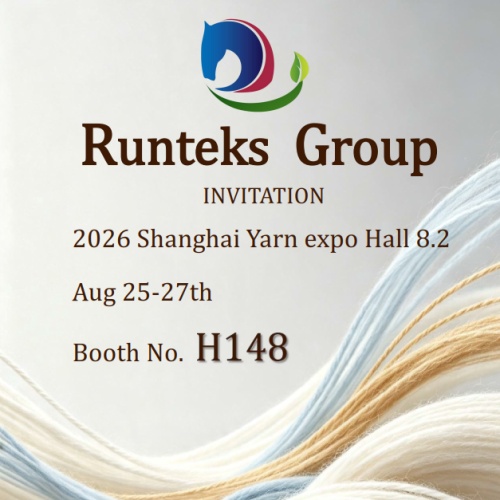 Runteks, Shanghai Yarn Expo 2026'da Yeni Koleksiyonlarını Sergileyecek – H148 Standına Hoş Geldiniz
