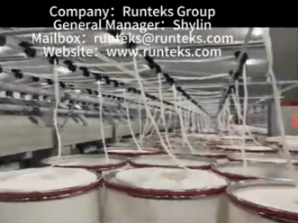 Runteks'in Viskon Kesik Elyaf İplik üretim mağazası