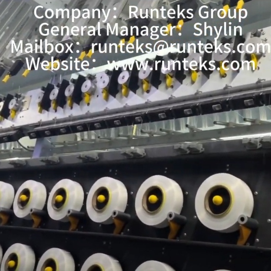 Runteks polyamid kaplama iplik fabrikası videosu